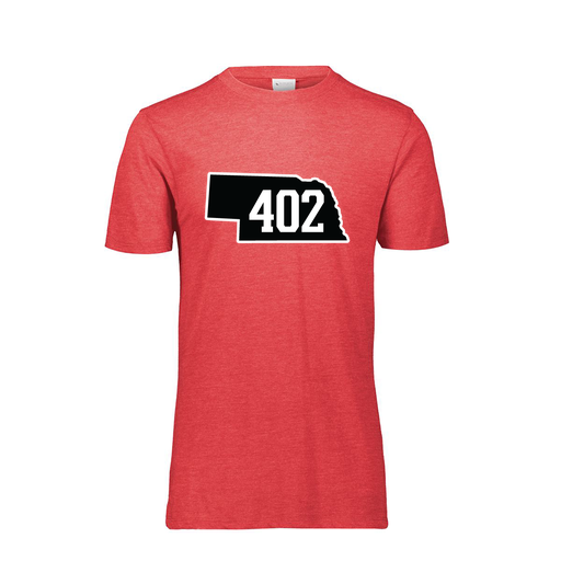 [FTSCUBRD-YS-LOGO2] Decker Youth Tri-Blend T-Shirt - Short Sleeve (Youth S, Red, Logo 2)