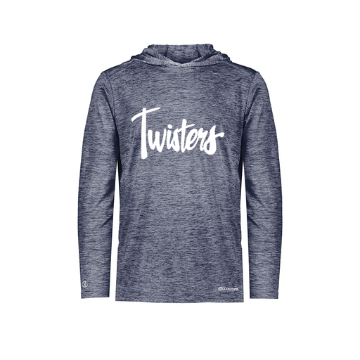 [FOLHCGNV-AS-LOGO1] Decker Men's Charge Hoodie (Adult S, Navy, Logo 1)