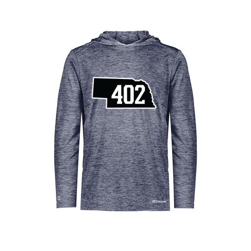 [FOLHCGNV-AS-LOGO2] Decker Men's Charge Hoodie (Adult S, Navy, Logo 2)