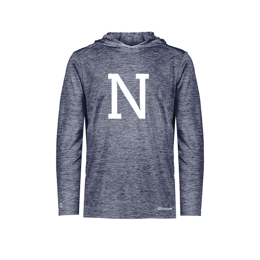 [FOLHCGNV-AS-LOGO3] Decker Men's Charge Hoodie (Adult S, Navy, Logo 3)