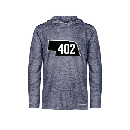 [FOLHCGNV-YS-LOGO2] Decker Youth Charge Hoodie (Youth S, Navy, Logo 2)