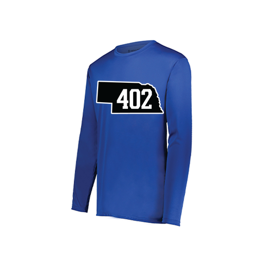 [222822.060.XS-LOGO2] Men's LS Smooth Sport Shirt (Adult XS, Royal, Logo 2)
