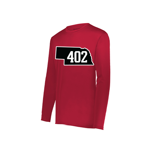 [222822.083.XS-LOGO2] Men's LS Smooth Sport Shirt (Adult XS, Red, Logo 2)