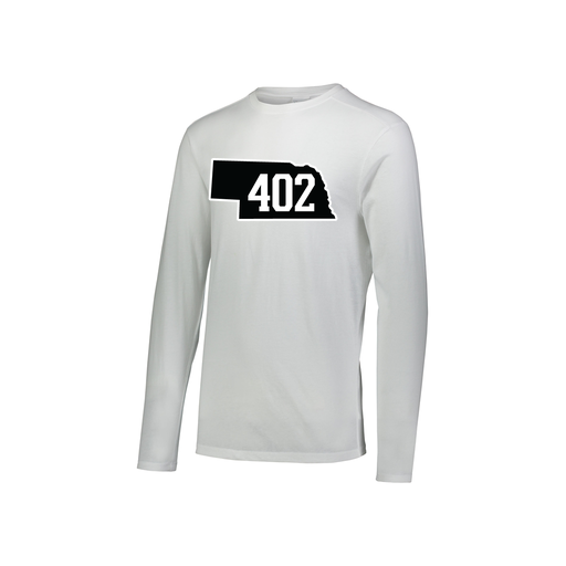[FTLCUBWH-YS-LOGO2] Decker Youth Tri-Blend T-Shirt - Long Sleeve (Youth S, White, Logo 2)