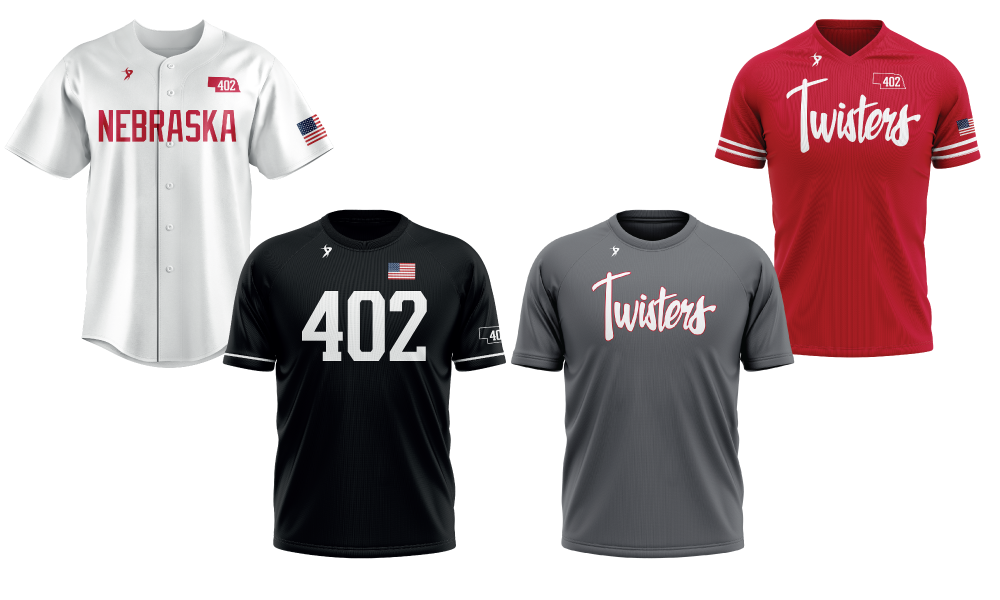 Nebraska Twisters - Four Jerseys Pkg 26