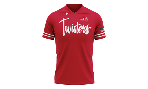 Red V-Neck Jersey Twisters